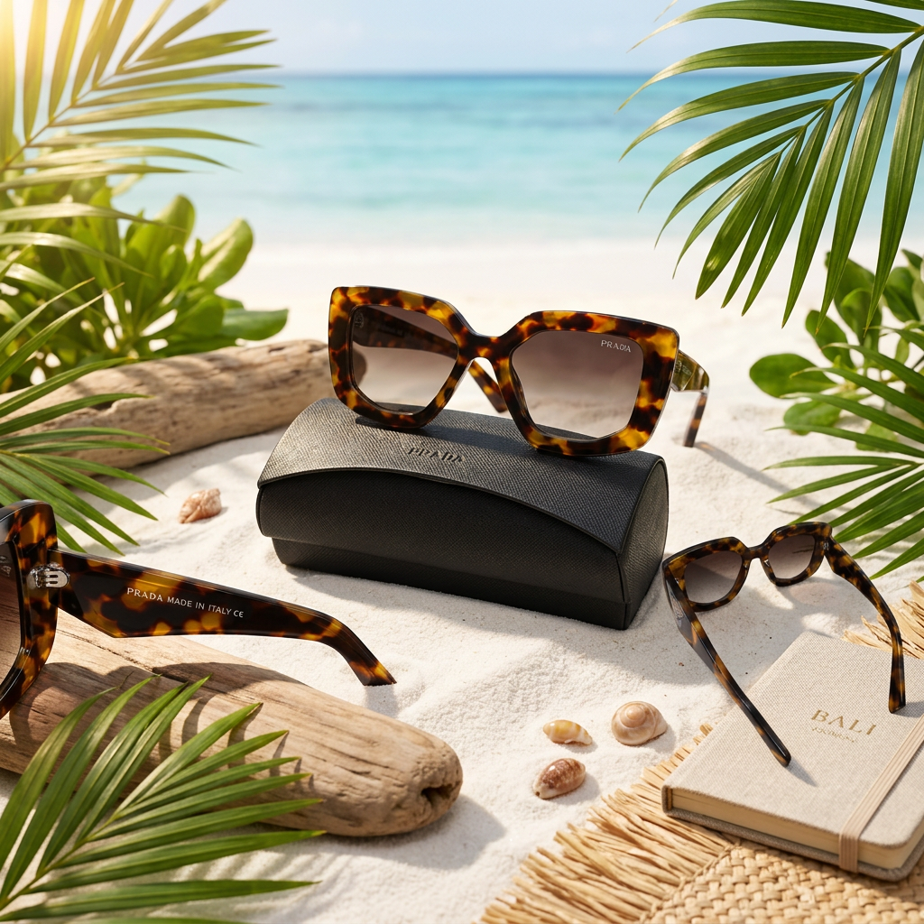 Oversized Tortoiseshell Cat-Eye Sunglasses