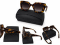 Oversized Tortoiseshell Cat-Eye Sunglasses